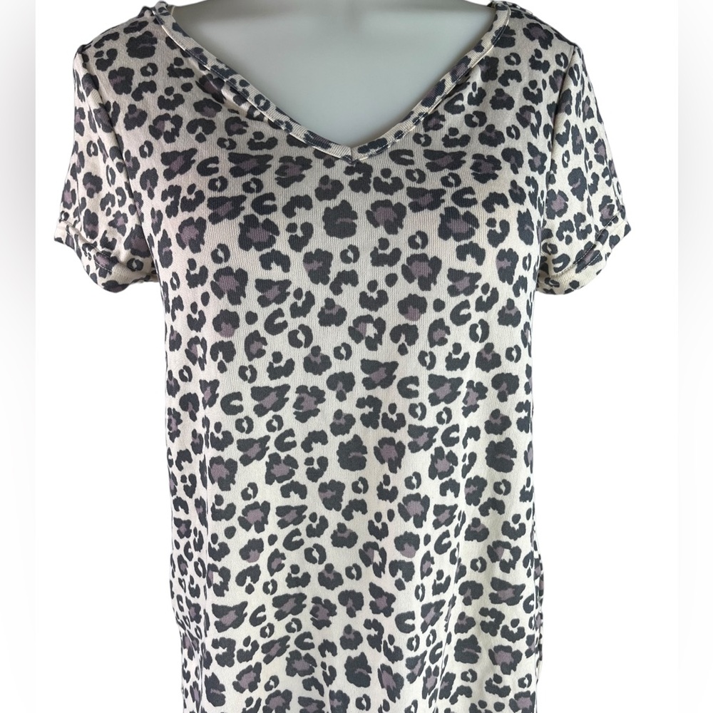 Animal Print Knit Top Size Medium By Thalia Sodi Mob Lady